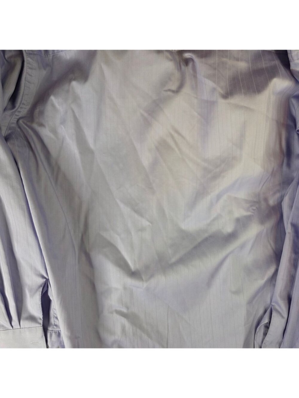 Kenneth Cole Reaction Mens Lavender Striped Wrinkle-Free Dress Shirt XL 17 34-35 - Picture 11 of 11